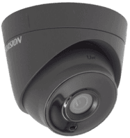 2MP DS-2CE56D8T-IT3E Grey Hikvision Ultra Low Light Poc Fixed Lens Turret Dome Camera, 40m Ir